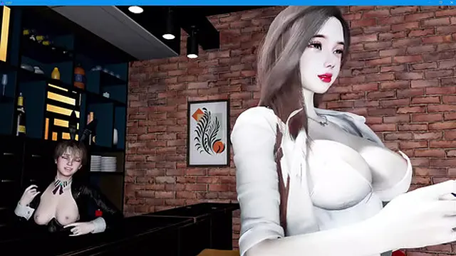 3D hot chick intensely pounded by a shemale