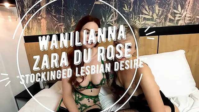 Stockinged lesbian passion