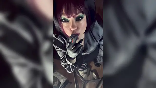 milf Seeks Your Tongue On Her Huge Pole While She Smokes - Strapon Smoking BBW MILF