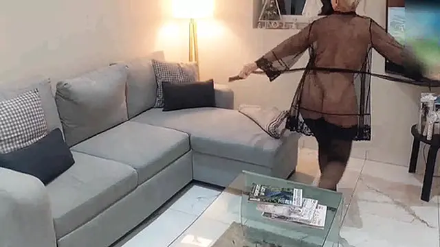 Blonde Mature Amateur Plays Dirty in Lingerie