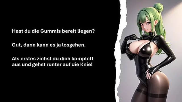 your mistress lets you cum as her rubber cock🍆