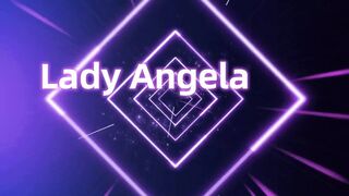 Lady Angela's Oily Toes with Toe Rings & Foot Tattoo, Pink Pedicure - Afoot Fantasy