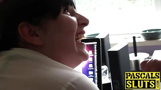 UK girl with big tits enjoys rough play during intimate moments