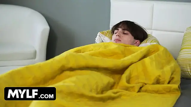 Milf - Busty milf Tempts Inexperienced boyfriend with Wild Sex