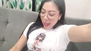 Hot Asian Dancing in Front of Camera