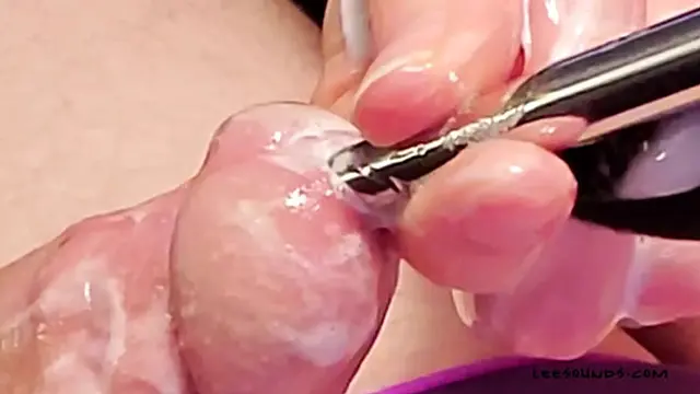Intense close-up cumshot with deep vibrating sensation
