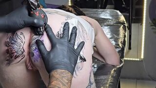 Beginning the day with a fresh twist on my anal👌 tattoo 2