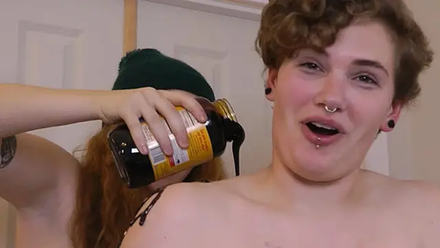 Gracie and Roxy enjoy a wild strip game in Mogadishu