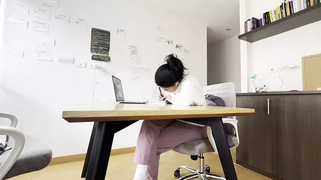 Two girls explore each other secretly on a video call &mdash;  unnoticed