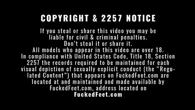 Fucked feet cumshot fest - 40 shots! FuckedFeet