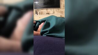 Milfycalla My Friend Cums 3 Times on My New Black Shiny Puffy Downjacket!