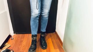 Boots Feet TEASE Smelly Socks