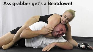 Ass grabber gets a beatdown