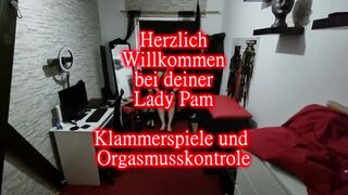 Clamp Games and Orgasm Control