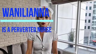 Fetish nurse in bondage. Wanilianna starring as a perverted, fetish nurse with erected nipples and her tits in hard