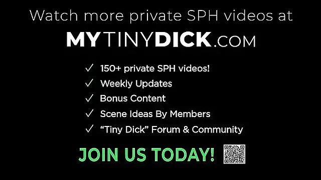 Her mouth works in perfect harmony on his small dick